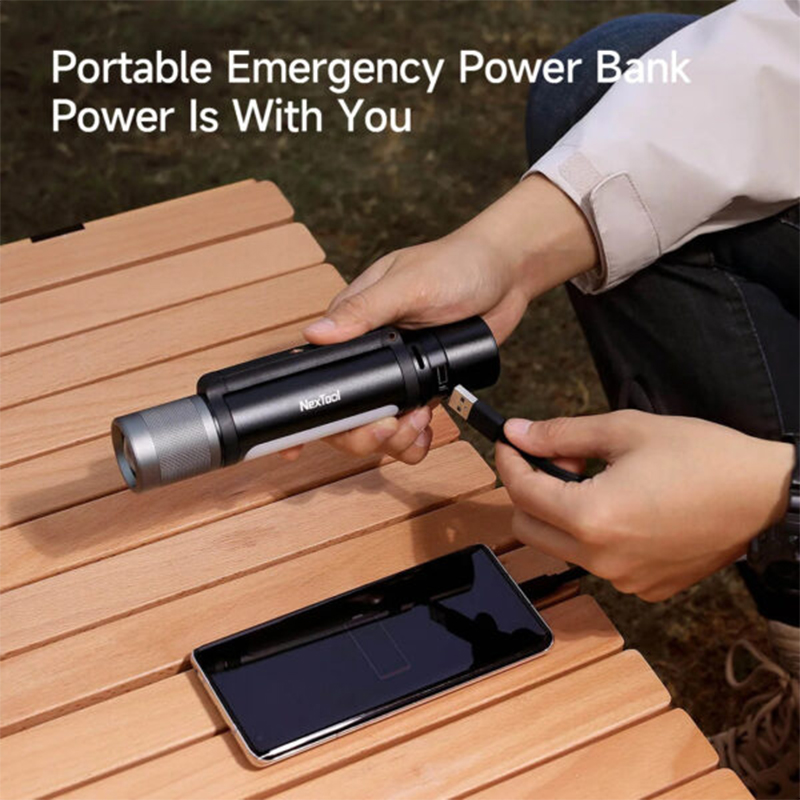 Picture of NexTool Outdoor 12 in 1 Thunder Music Flashlight 900lms-Black