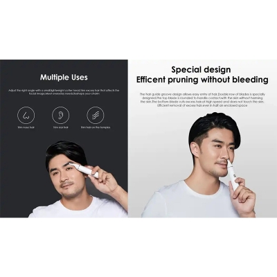 Picture of Xiaomi Soocas N1 Eyebrow Sharp Blade Nose Hair Trimmer-White