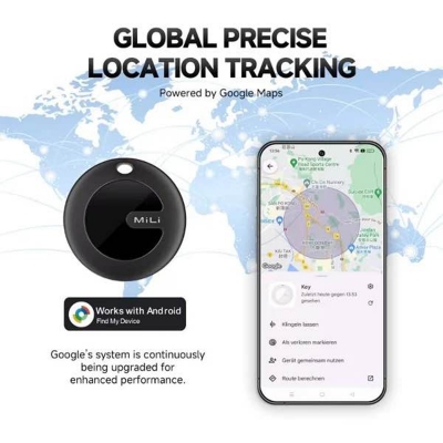 Picture of MiLi MiTag Android Location Tracker Device-Compatible with Google’s Find My Device -1 Year Replacement Warranty-Black