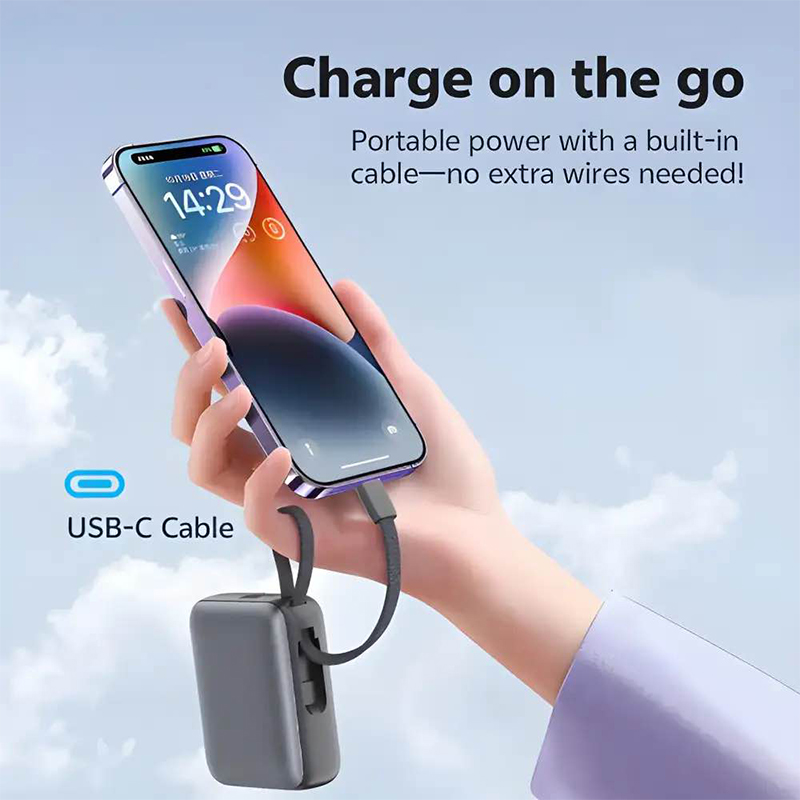 Picture of QCY PB20A 20000mAh 45W PD Fast Charging Powerbank-Green