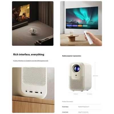 Picture of Xiaomi Redmi Projector 3 (RMTYY03YS)-White
