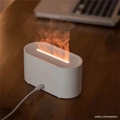 Picture of JF-215 Mini Flame Humidifier Colorful Breathing Ambience-White