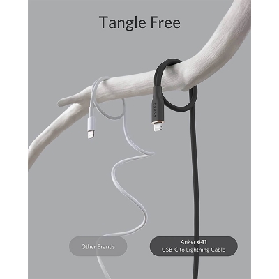 Picture of Anker PowerLine III Flow USB-C To Lightning Cable (Anker 641)-Black