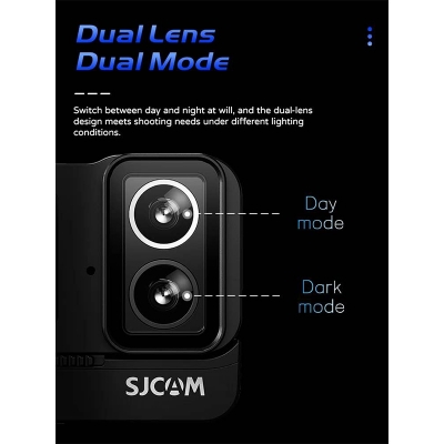 Picture of SJCAM SJ20 Dual Lens Action Camera Full Combo-Black