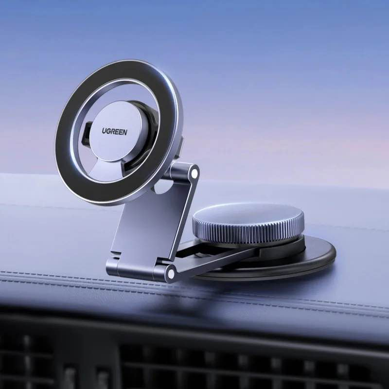 Picture of UGREEN Magnetic 360 Rotatable Retractable Car Phone Holder Metal 45577-Black