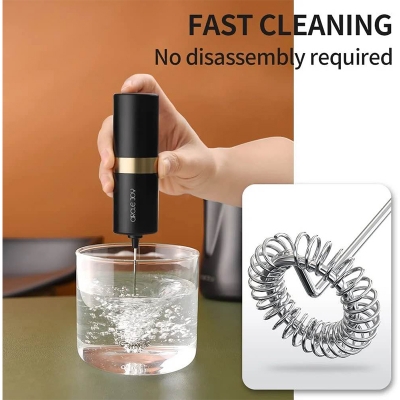 Picture of Xiaomi CIRCLE JOY Silver Knight Milk Frother Handheld Coffee, Drink Mixer-Black