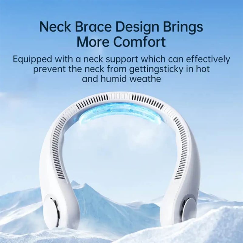 Picture of JisuLife Neck Fan Life4 – Ultimate Wearable Cooling Solution-White