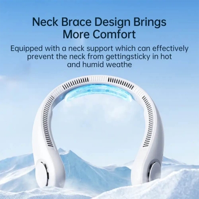 Picture of JisuLife Neck Fan Life4 – Ultimate Wearable Cooling Solution-White