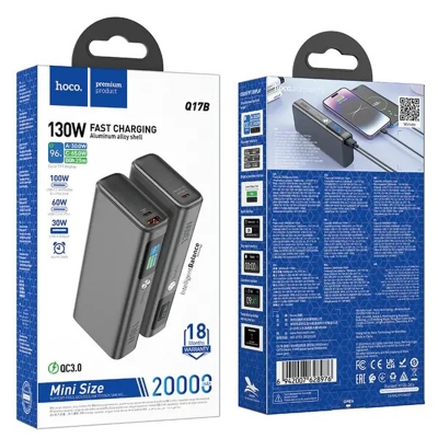 Picture of Hoco Q17B 20000mah Electric 130W Power Bank-Black