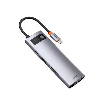 Picture of Baseus Metal Gleam Series 8-in-1 Multifunctional Type-C HUB-Silver