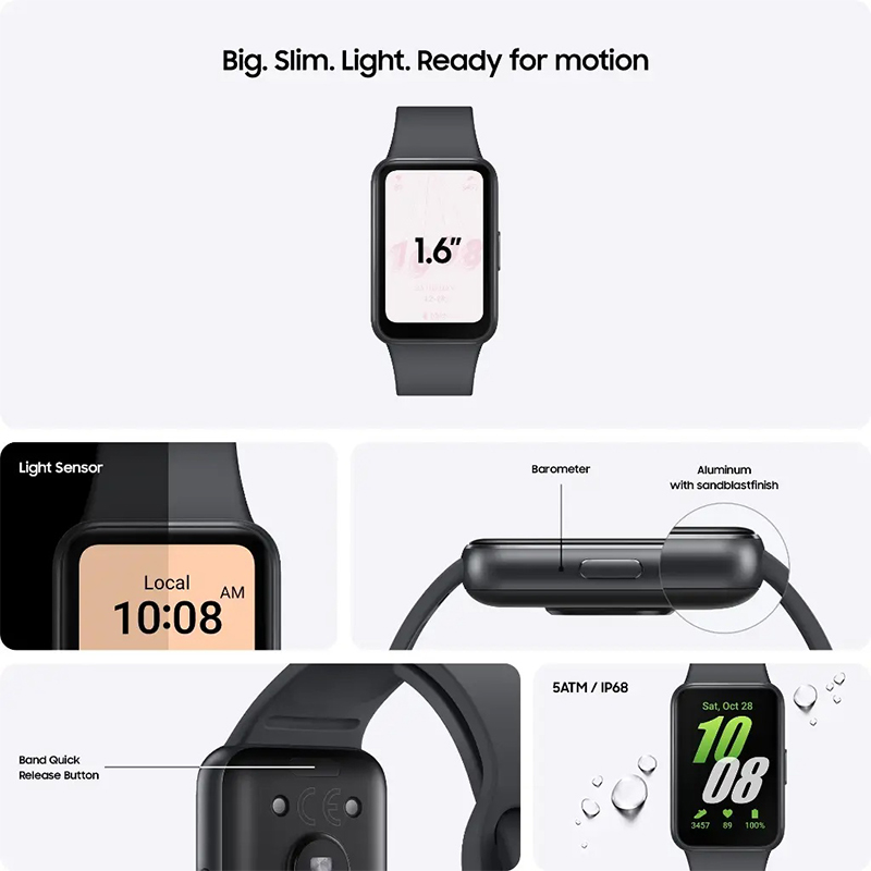 Picture of Samsung Galaxy Fit3 Smart Watch-Black