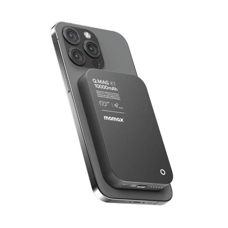 Picture of Momax Q.Mag X2 Gen 2 20000mAh Magnetic Wireless 15W Power Bank-Black