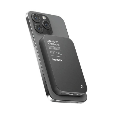 Picture of Momax Q.Mag X2 Gen 2 20000mAh Magnetic Wireless 15W Power Bank-Black