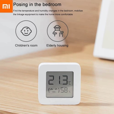 Picture of Xiaomi Smart LCD Screen Digital Thermometer 2 Wifi Bluetooth Temperature Humidity Sensor-White