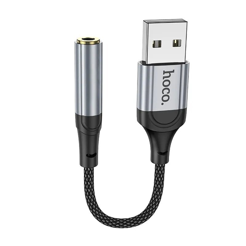Picture of Hoco LS36 USB To 3.5 Fresh External Sound Card-Black