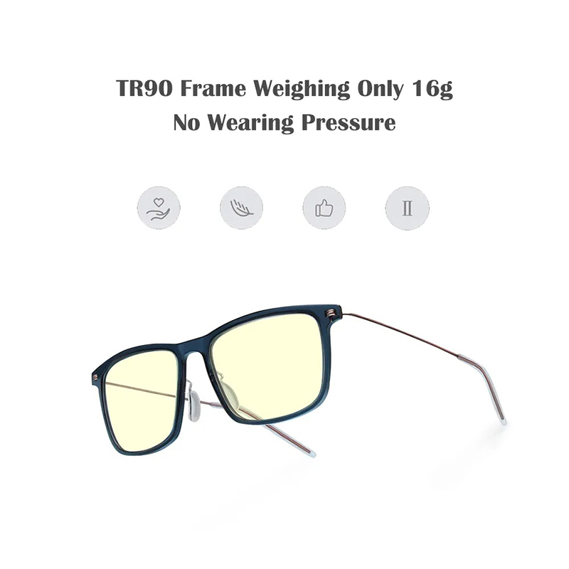 Picture of Xiaomi Mijia Computer Glasses Pro Anti Blue Rays UV TR90 Metal Frame-Black