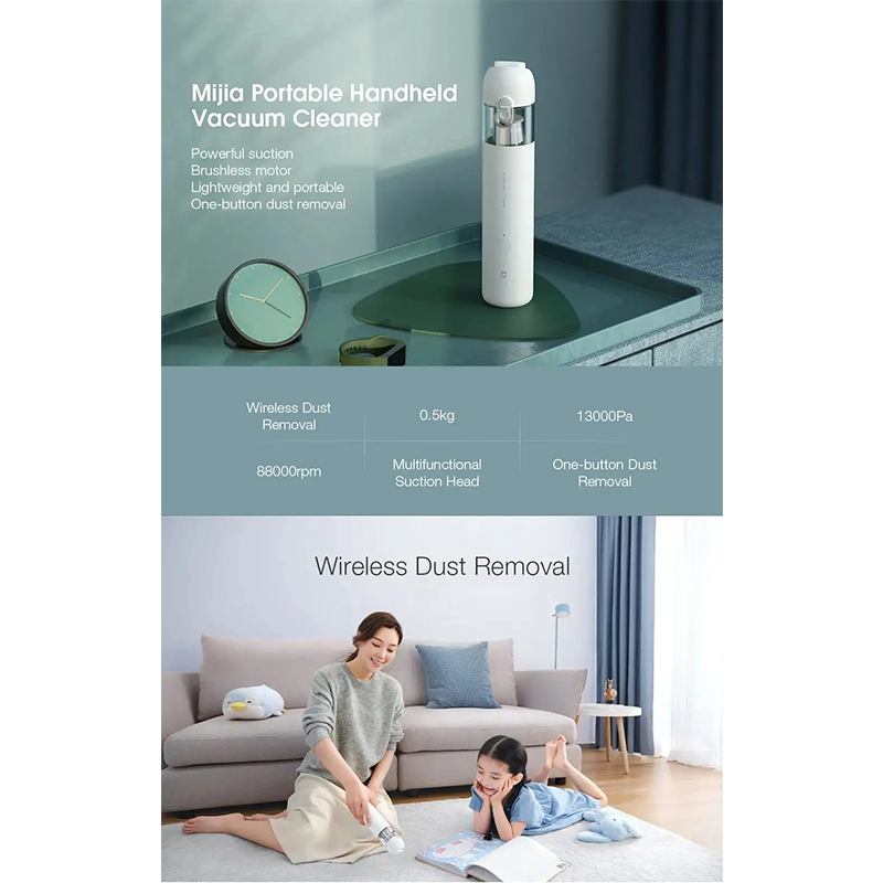 Picture of XIAOMI Mijia Handheld Vacuum Cleaner Portable Handy Vacuum Cleaner-White