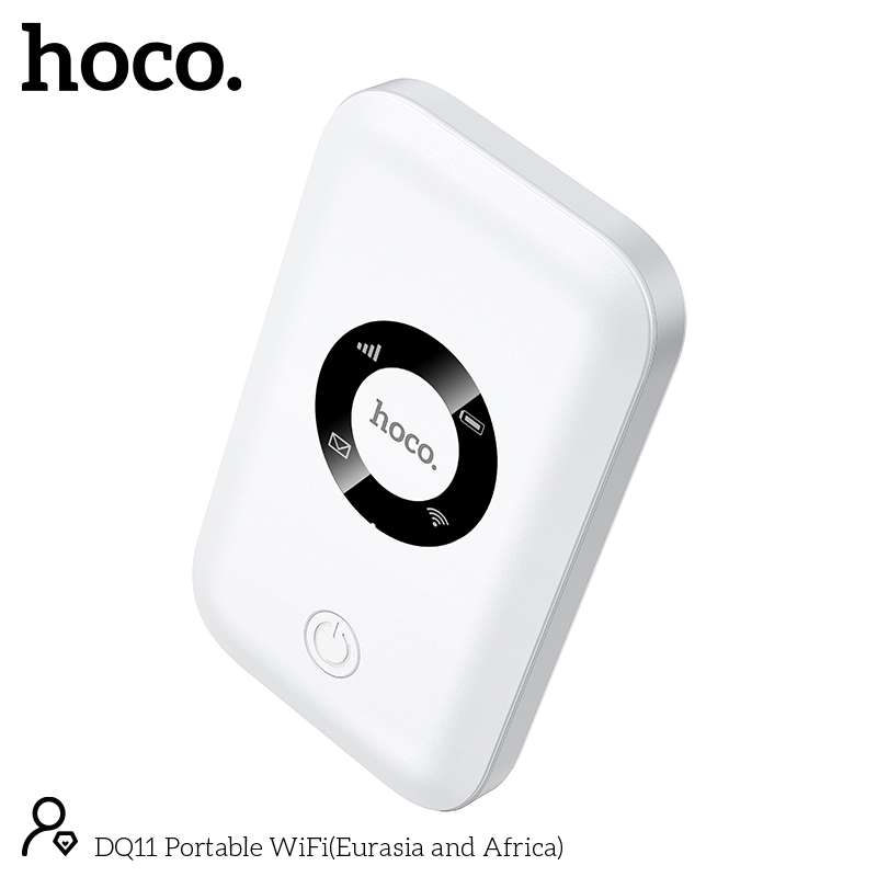 Picture of Hoco DQ11 4G Pocket Router WiFi 6 | 12-Hour Backup | Supports All BD SIM-White