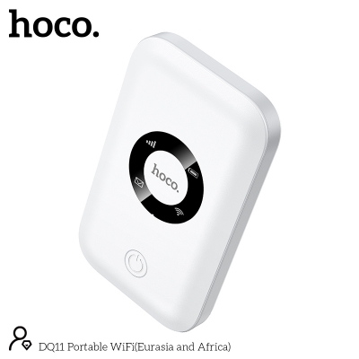 Picture of Hoco DQ11 4G Pocket Router WiFi 6 | 12-Hour Backup | Supports All BD SIM-White