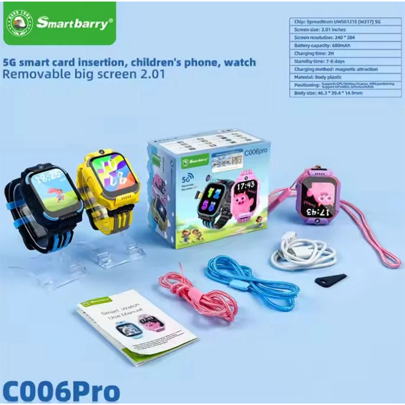 Picture of Smartwatch – C006 Pro Video Call, Real-Time finder Kids-Yellow
