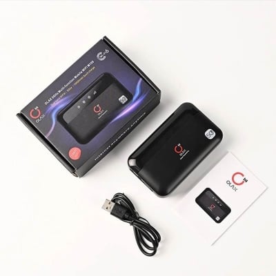 Picture of OLAX M100 Power Bank WiFi Router – 10,000mAh Portable Charger & WiFi 6 4G Router (Dual-Band, SIM Support)-Black