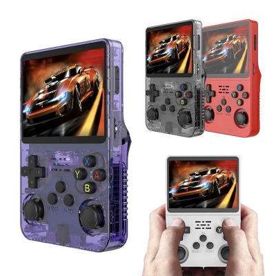 Picture of R36HD Handheld Game Consoles with 2X HIGH-QUALITY IPS Display-Clear Purple