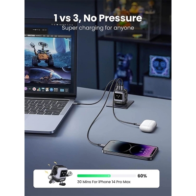 Picture of Ugreen Nexode RG 65W USB C GaN Charger-Grey