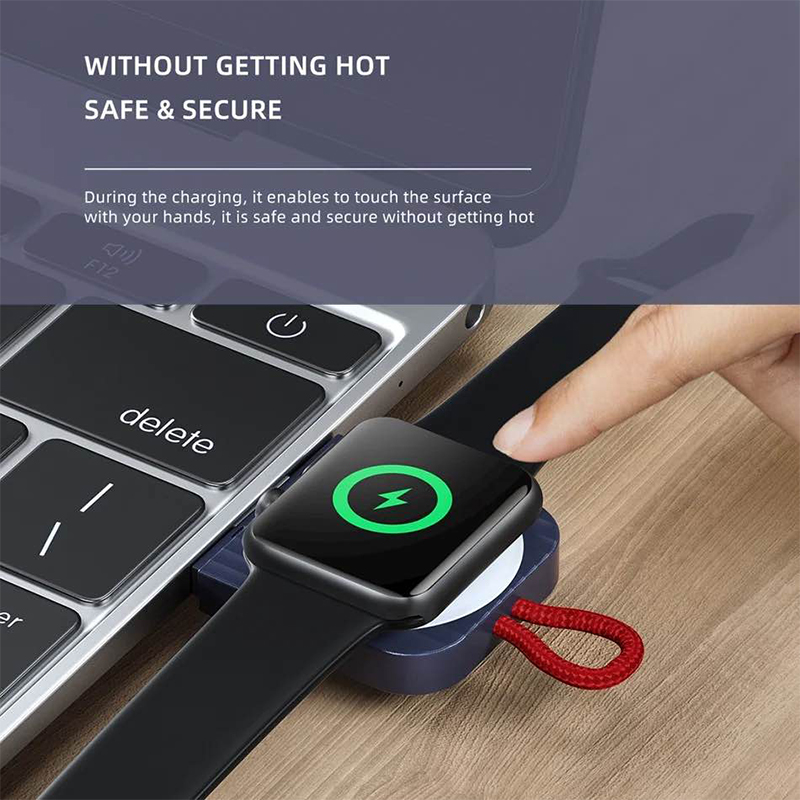Picture of Rock Apple watch Series 7 6 se 5 4 32 Magnetic Wireless Charger/iWatch USB Charger Dock/2.5W Fast Charging-Blue