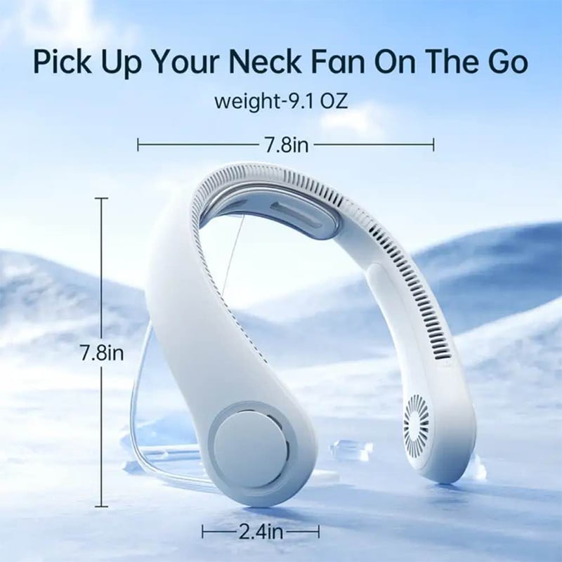Picture of JisuLife Neck Fan Life4 – Ultimate Wearable Cooling Solution-White