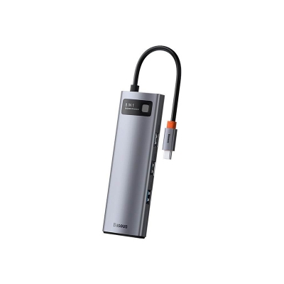 Picture of Baseus Metal Gleam Series 8-in-1 Multifunctional Type-C HUB-Silver