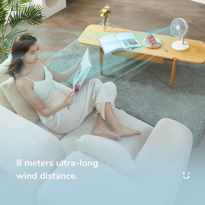 Picture of JISULIFE FA13P Portable Oscillating Fan (8000 mAh) Updated Version-White