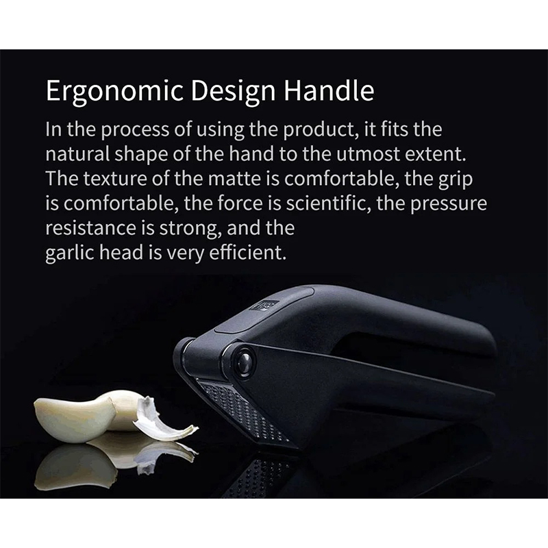 Picture of HUOHOU Kitchen Garlic Presser Manual Garlic Crusher Kitchen Tool-Black