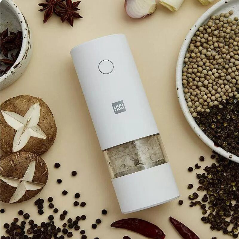 Picture of Xiaomi Huohou Automatic Electric Pepper Salt Grinder-Black