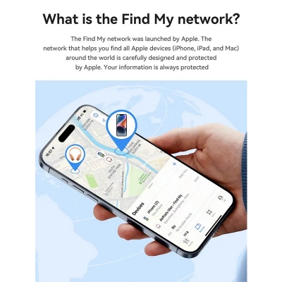 Picture of HOCO E94 AirTags Tracker Intelligent Positioning Anti-lost Device, Apple Find My Network Support-Black
