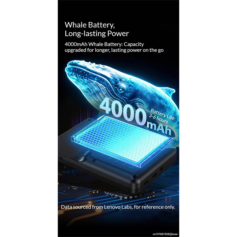 Picture of Lenovo G02 Handheld Game Console Linux Retro Video Games Player 4000mAh Support Many Classic Games With 60Hz Amoled Quality IPS Screen-Black