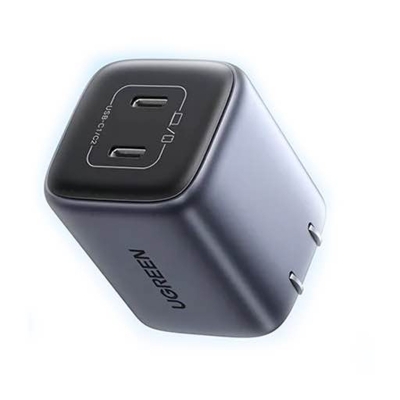 Picture of Ugreen Nexode 45W GaN PD Dual USB-C Charger Adapter-Black