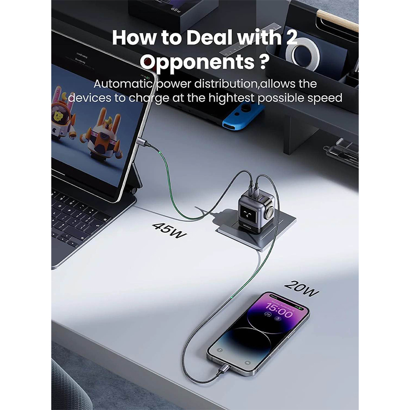 Picture of Ugreen Nexode RG 65W USB C GaN Charger-Grey