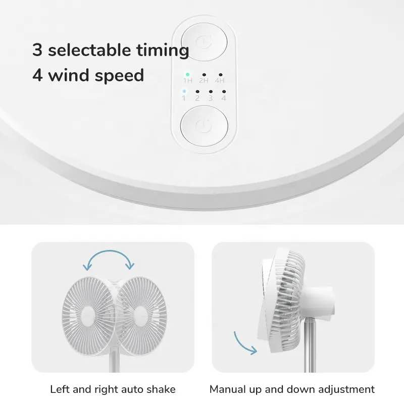 Picture of JISULIFE FA13P Portable Oscillating Fan (8000 mAh) Updated Version-White