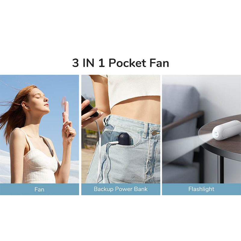 Picture of JISULIFE F8 Handheld Mini Fan 2000mAh-Brown