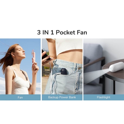 Picture of JISULIFE F8 Handheld Mini Fan 2000mAh-Brown