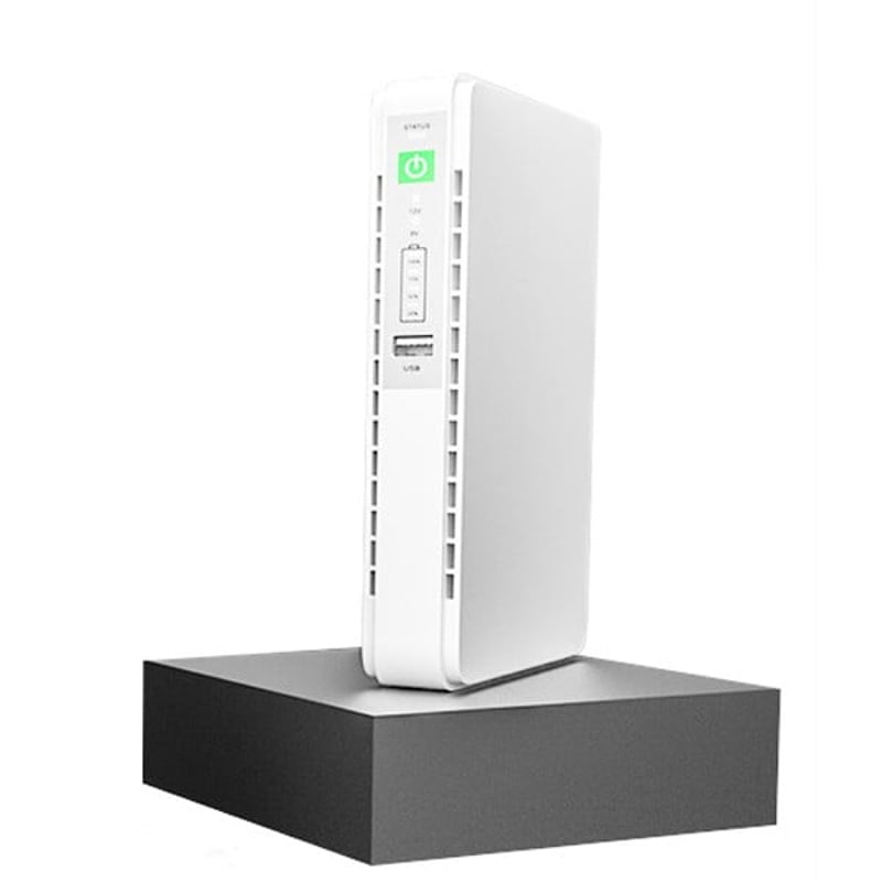 Picture of SKE POE 432P Mini DC UPS 25Watt 5v 9v 12v & PoE support 15/24v (10400MAH UPDATE VERSION-White