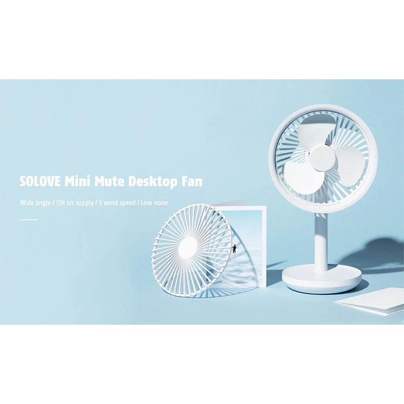 Picture of Xiaomi Original Solove F5 Desktop Stand Fan 4000 mAh Battery | Original Quality-Black