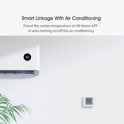 Picture of Xiaomi Smart LCD Screen Digital Thermometer 2 Wifi Bluetooth Temperature Humidity Sensor-White