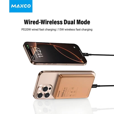 Picture of MAXCO MP39 10000mAh 20W Legend 2 Magnetic Wireless Charging Power Bank-Silver