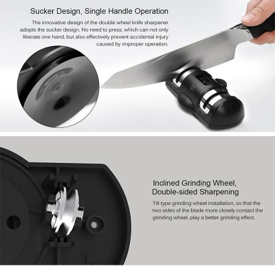 Picture of Xiaomi Huohou Knife Sharpener 2 Stages Professional Kitchen Sharpening-Black