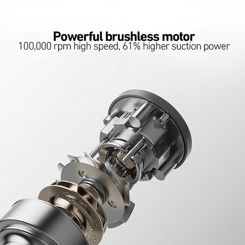 Picture of Xiaomi Mijia Car Vacuum Cleaner MJXCQ01QW 21kPa Suction 150mL Dust Cup 2400mAh-Black