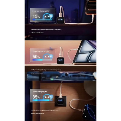 Picture of Anker Nano 45W GaN Charger with Display (A121D) | Free Delivery-Orange