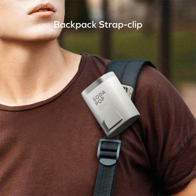 Picture of Momax 1° Go Clip IF23W Mini Fan 40,000 RPM High-Speed Cooling Fan | 3000mAh Rechargeable Clip-On-White