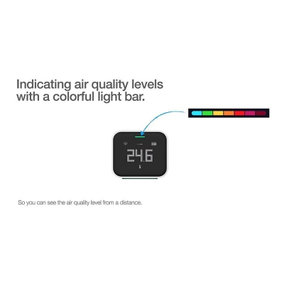 Picture of Qingping Air Detector Lite Retina Touch IPS Screen Touch Operation Pm2.5 Mi Home APP Control-White