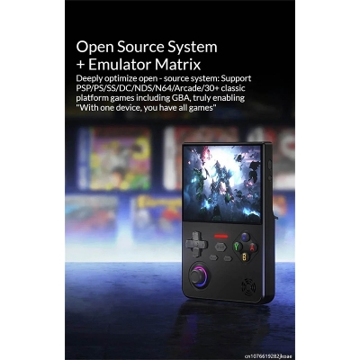 Picture of Lenovo G02 Handheld Game Console Linux Retro Video Games Player 4000mAh Support Many Classic Games With 60Hz Amoled Quality IPS Screen-Black